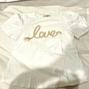 Girls size 10 love t-shirt